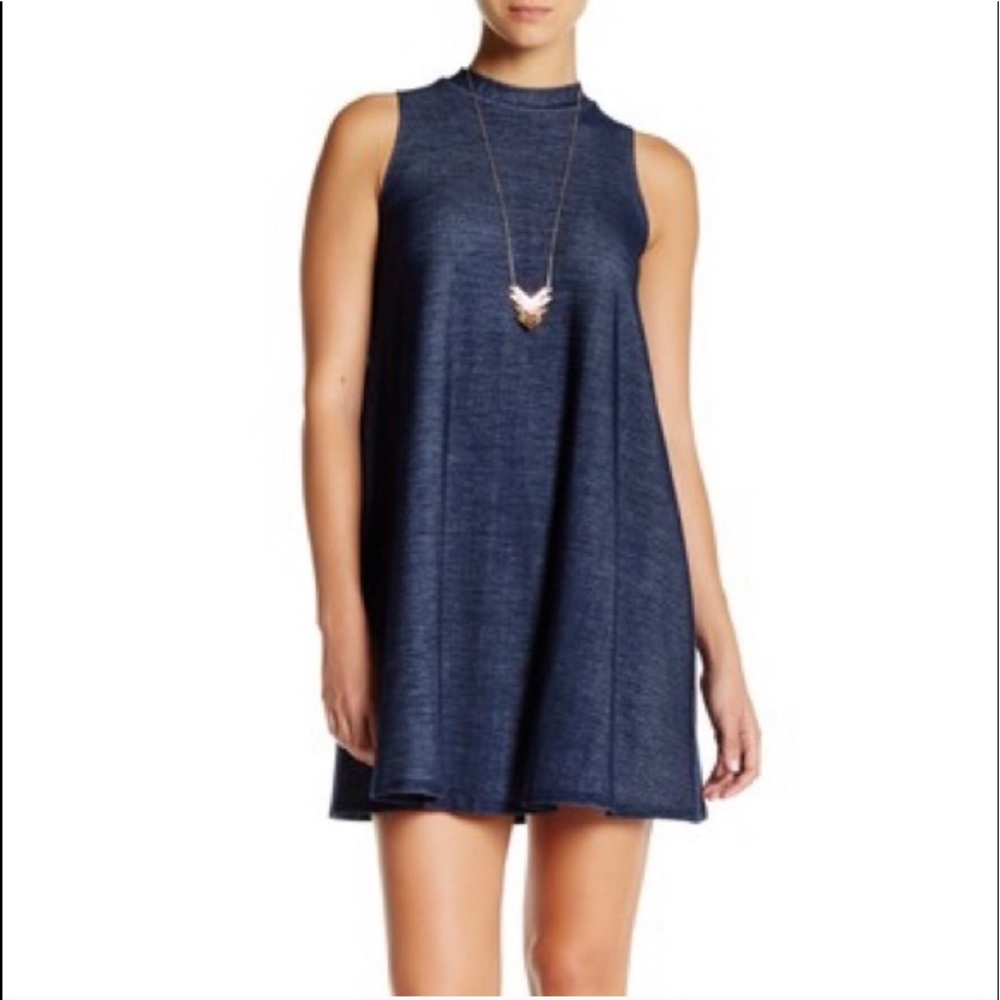 Want & Need- Woman’s Knit Denim Trap Dress
